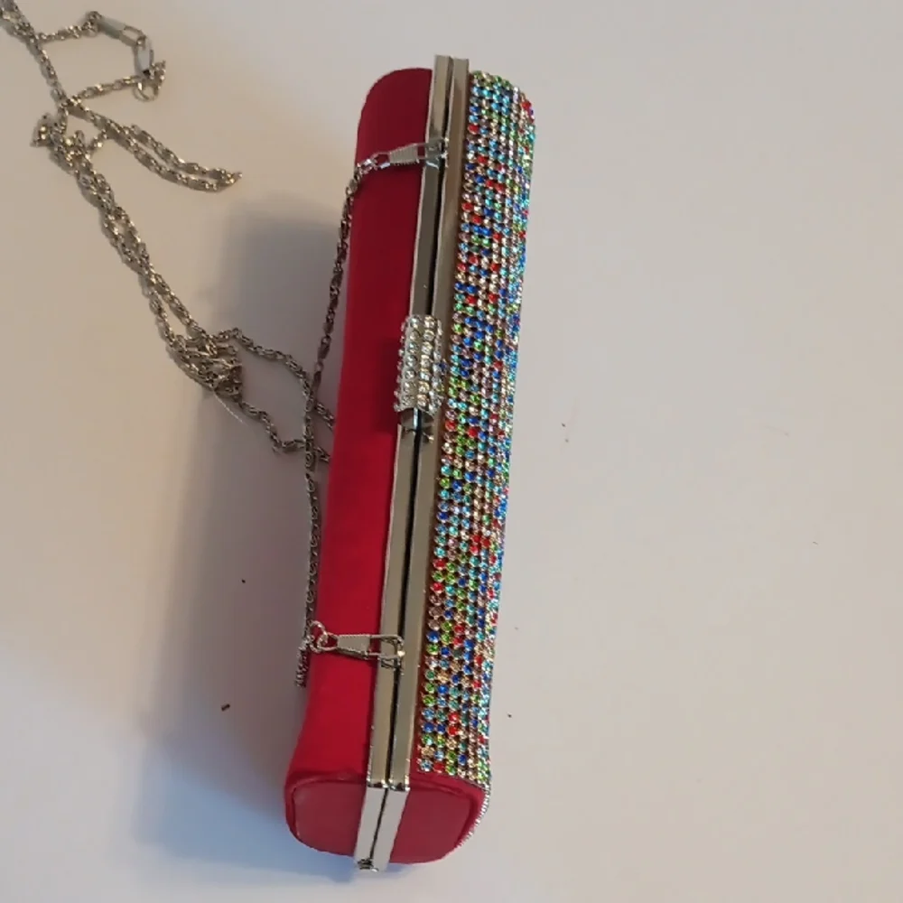 Vintage Colorful Glitter Clutch